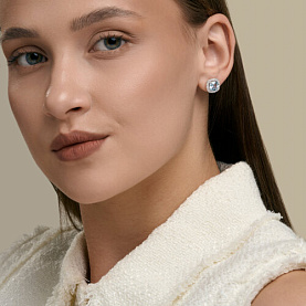 Серьги SOKOLOV - Серебро 925, Топаз (арт. 92025377)