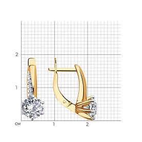 Серьги Diamant - Серебро 925, Фианит (арт. 93-120-02134-1)