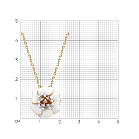 Колье SOKOLOV - Серебро 925, Фианит, Эмаль (арт. 93070134)