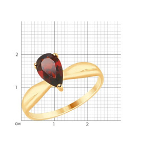 Кольцо SOKOLOV - Золото 375, Гранат (арт. 37714920)