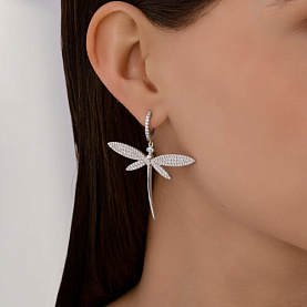 Серьги SOKOLOV - Серебро 925, Фианит (арт. 94026884)