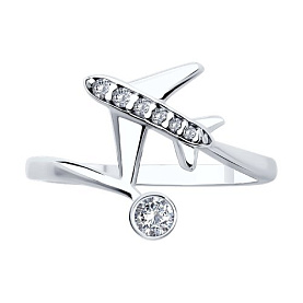 Кольцо SOKOLOV - Серебро 925, Фианит (арт. 94014185)