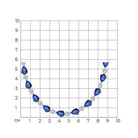 Колье SOKOLOV - Серебро 925, Фианит (арт. 94070687)