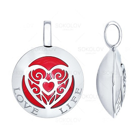 Подвеска SOKOLOV - Серебро 925, Эмаль (арт. 94031575)