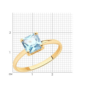 Кольцо SOKOLOV - Золото 375, Топаз (арт. 37716125)