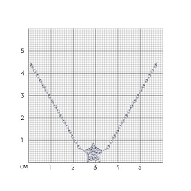 Колье SOKOLOV - Серебро 925, Фианит (арт. 94070158)