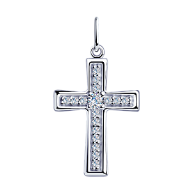 Подвеска SOKOLOV - Серебро 925, Фианит (арт. 94032335)