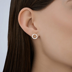 Серьги Diamant - Золото 585, Фианит (арт. 51-122-02979-1)