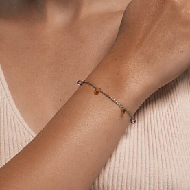 Браслет SOKOLOV - Серебро 925, Аметист, Топаз, Хризолит, Цитрин (арт. 92050169)