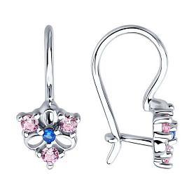 Серьги Diamant - Серебро 925, Фианит (арт. 94-120-02163-1)