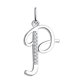 Подвеска SOKOLOV - Серебро 925, Фианит (арт. 94031375)