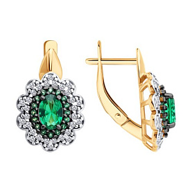 Серьги SOKOLOV - Серебро 925, Фианит (арт. 93022462)