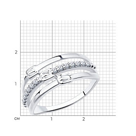 Кольцо Diamant - Серебро 925, Фианит (арт. 94-110-00798-1)