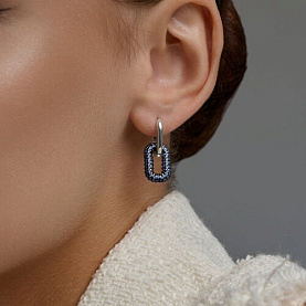 Серьги SOKOLOV - Серебро 925, Фианит (арт. 94027526)