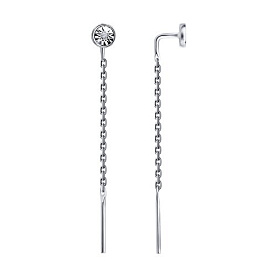 Серьги SOKOLOV - Серебро 925, Бриллиант (арт. 87020133)