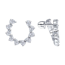 Серьги SOKOLOV - Серебро 925, Фианит (арт. 94026879)