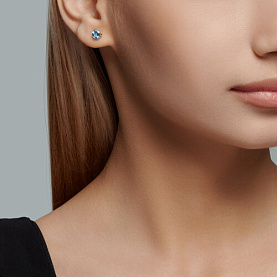 Серьги SOKOLOV - Золото 375, Топаз (арт. 31-322-01694-6)