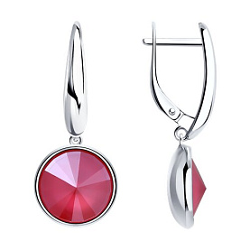 Серьги SOKOLOV - Серебро 925, Swarovski (арт. 94022878)