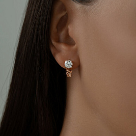 Серьги SOKOLOV - Серебро 925, Фианит (арт. 93020367)