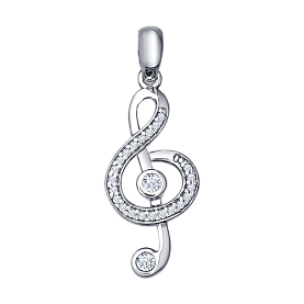 Подвеска SOKOLOV - Серебро 925, Фианит (арт. 94031241)