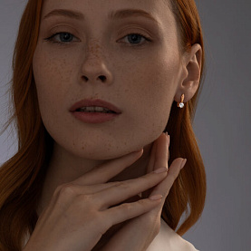 Серьги SOKOLOV - Серебро 925, Фианит (арт. 93022367)