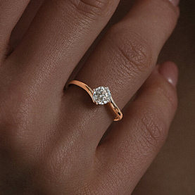 Кольцо Diamant - Золото 585, Фианит (арт. 51-110-01928-1)