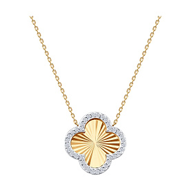 Колье SOKOLOV - Золото 585, Фианит (арт. 070701)