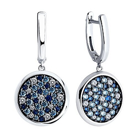 Серьги SOKOLOV - Серебро 925, Фианит (арт. 94026420)