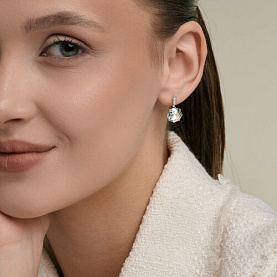 Серьги Diamant - Серебро 925, Кристалл, Фианит (арт. 94-120-00397-1)