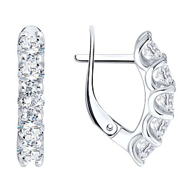 Серьги Diamant - Серебро 925, Фианит (арт. 94-120-00086-1)