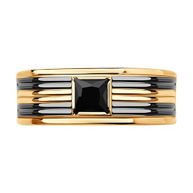 Кольцо SOKOLOV - Золото 585, Фианит (арт. 018398)