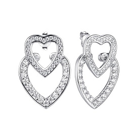 Серьги FRESH - Серебро 925, Фианит (арт. CZ-E03369-X-W-X-X-W)