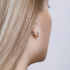 Серьги SOKOLOV - Серебро 925, Синтетический рубин, Фианит (арт. 94022615)