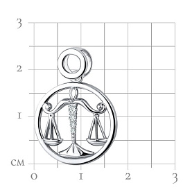 Подвеска Talant - Серебро 925, Фианит (арт. 55-72-0001-27875)