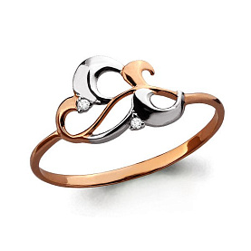 Кольцо Аквамарин - Золото 375, Фианит (арт. 64420А.8)