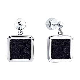 Серьги SOKOLOV - Серебро 925, Авантюриновое стекло (арт. 94023512)