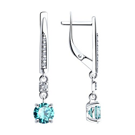 Серьги SOKOLOV - Серебро 925, Фианит (арт. 94026087)