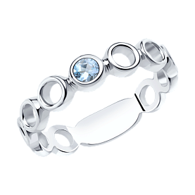 Кольцо SOKOLOV - Серебро 925, Топаз (арт. 92011964)