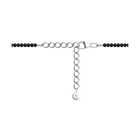 Колье SOKOLOV - Серебро 925, Жемчуг имитация, Шпинель (арт. 83070060)