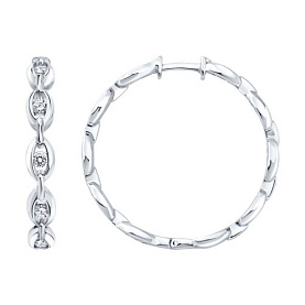 Серьги SOKOLOV - Серебро 925, Фианит (арт. 94027344)