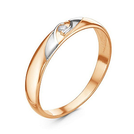 Кольцо Красная пресня - Серебро 925, Фианит (арт. 23810381Д)