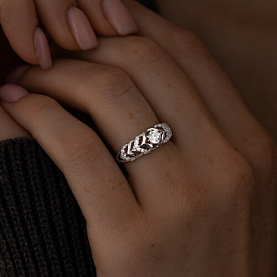 Кольцо SOKOLOV - Серебро 925, Фианит (арт. 94012351)