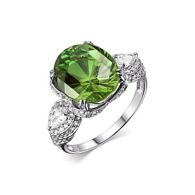 Кольцо Дар - Серебро 925, Синтетический ситалл , Фианит (арт. К-5075рс318200)