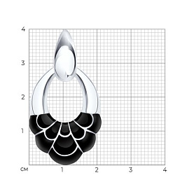 Подвеска Diamant - Серебро 925, Эмаль (арт. 94-130-00031-2)