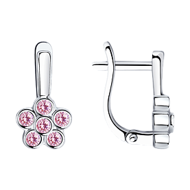 Серьги SOKOLOV - Серебро 925, Фианит (арт. 94023645)