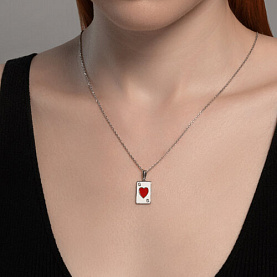 Колье SOKOLOV - Серебро 925, Эмаль (арт. 94070974)