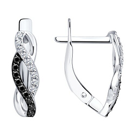 Серьги SOKOLOV - Золото 585, Фианит (арт. 0200711-3)