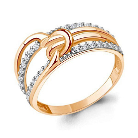 Кольцо Аквамарин - Серебро 925, Фианит (арт. 67941А.6)