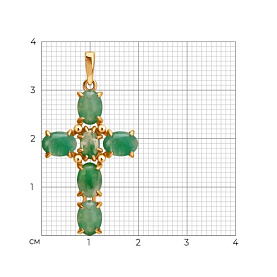 Подвеска SOKOLOV - Серебро 925, Жадеит (арт. 83030366)