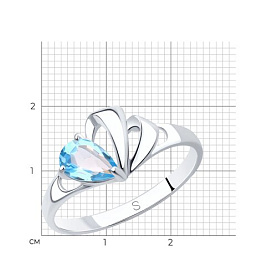 Кольцо SOKOLOV - Серебро 925, Топаз (арт. 92011581)